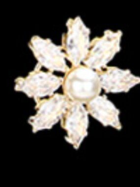 Pearl & Stone Flower Earrings